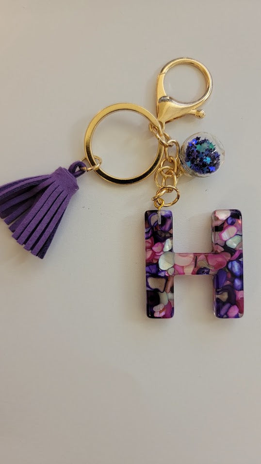 "H" Letter Keychain - Multiple Styles Available