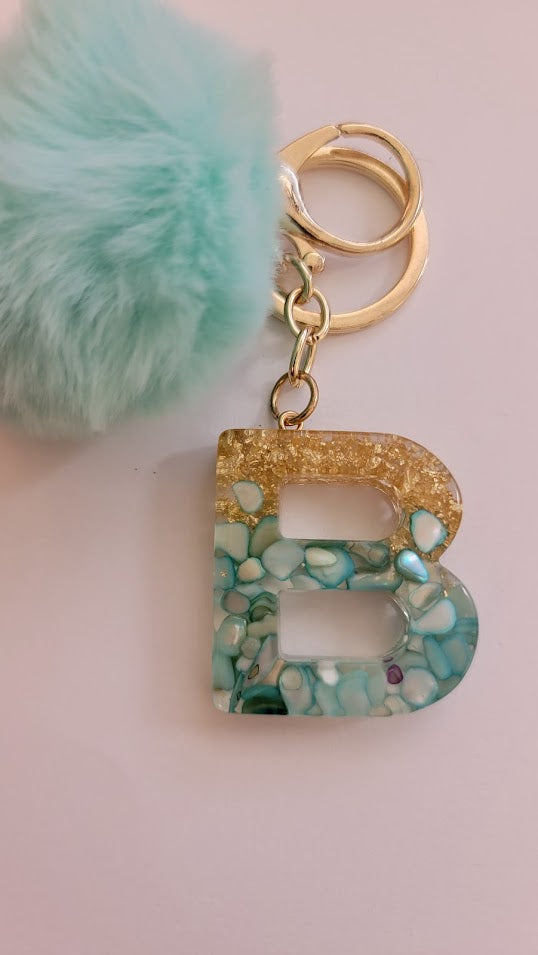 "B" Letter Keychain - Multiple Styles Available