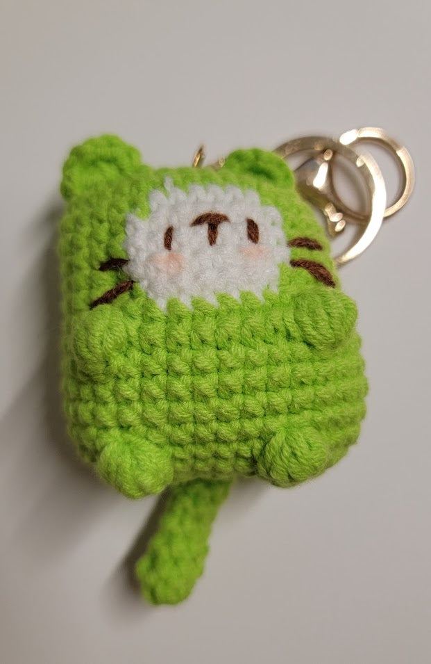 Crochet Cat Keychain