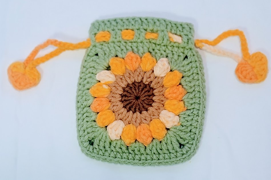 Flower Crochet Purse - multiple colors and sizes