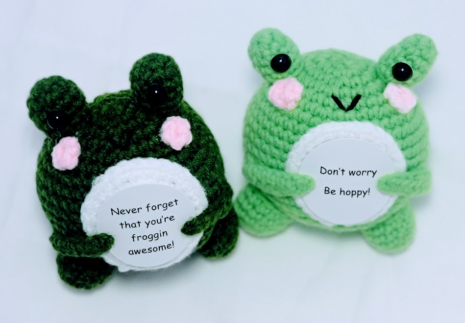 Positive Frog Crochet - multiple options