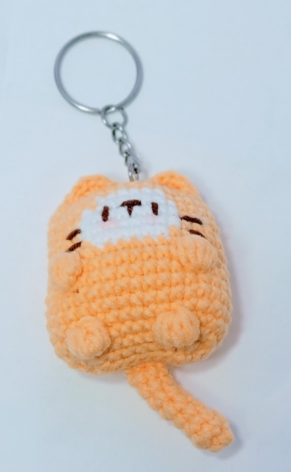 Crochet Cat Keychain