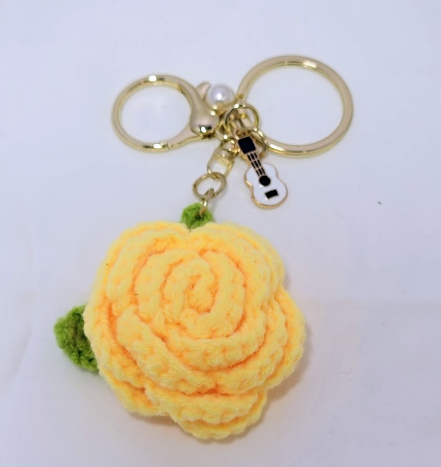 Rose Keychain - 3 Color Options