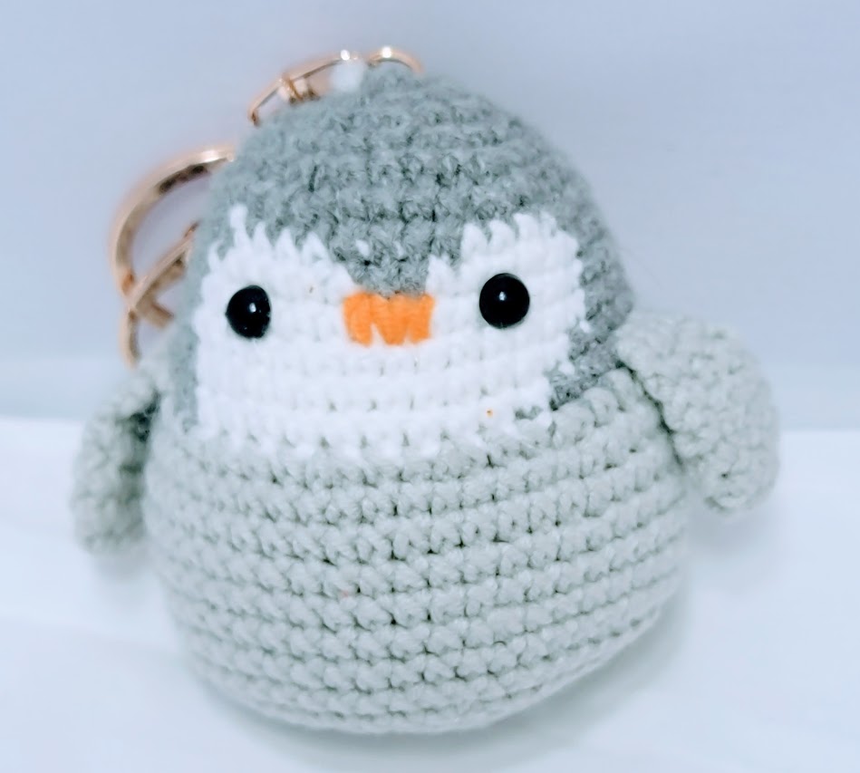 Penguin Crochet Keychains - different color options available