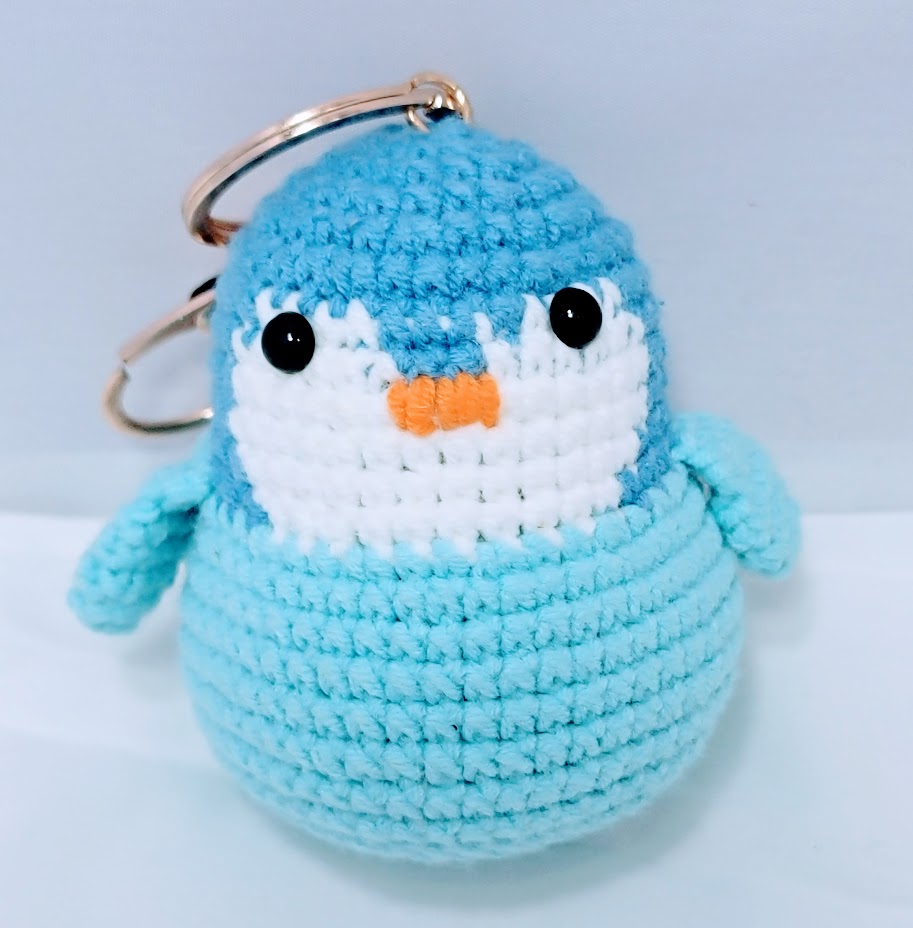 Penguin Crochet Keychains - different color options available