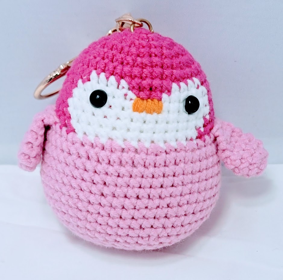 Penguin Crochet Keychains - different color options available