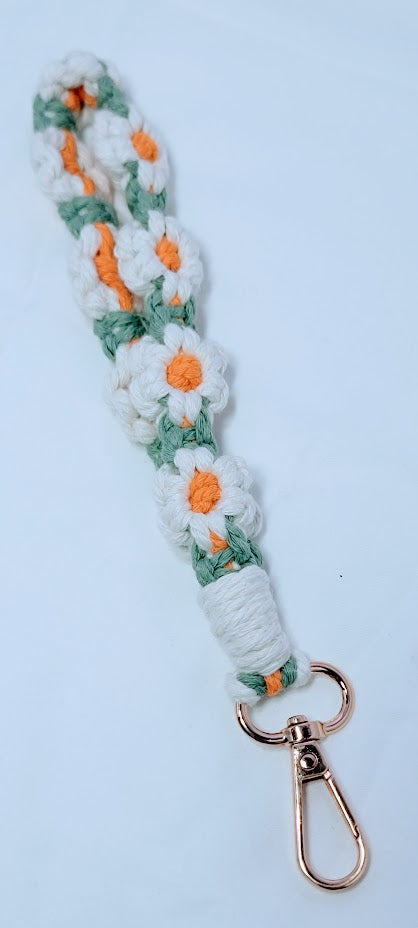 Flower Crochet Keychain - two options available