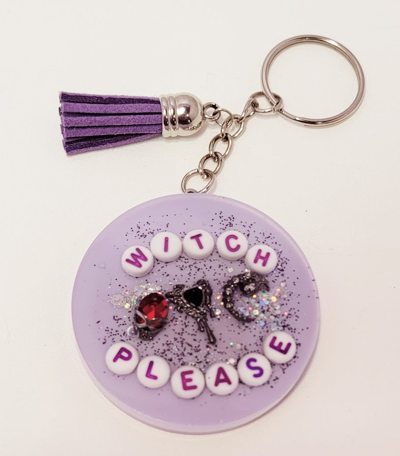 "Witch Please" Circle Key Chain - 2 options