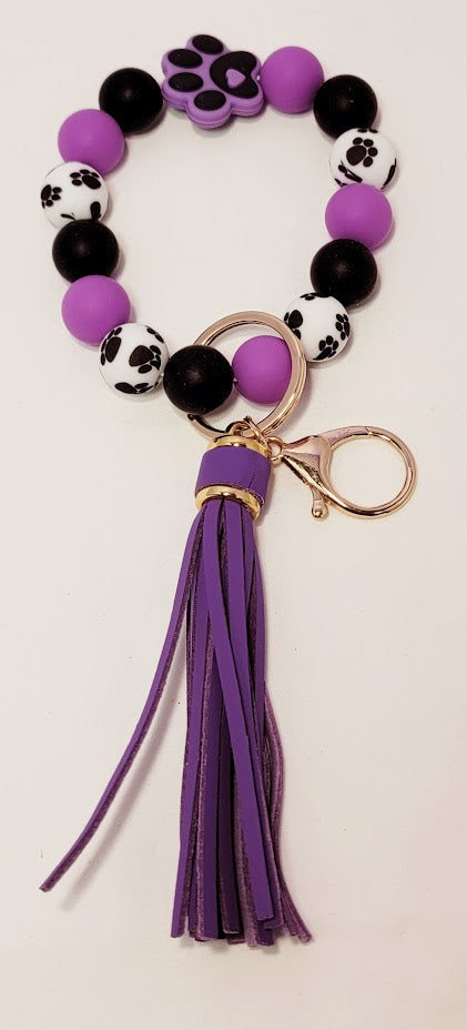 Paw Print Wristlet - 3 different color options