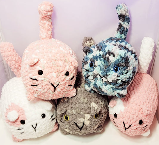 Pusheen Crochet Cat - multiple colors and styles