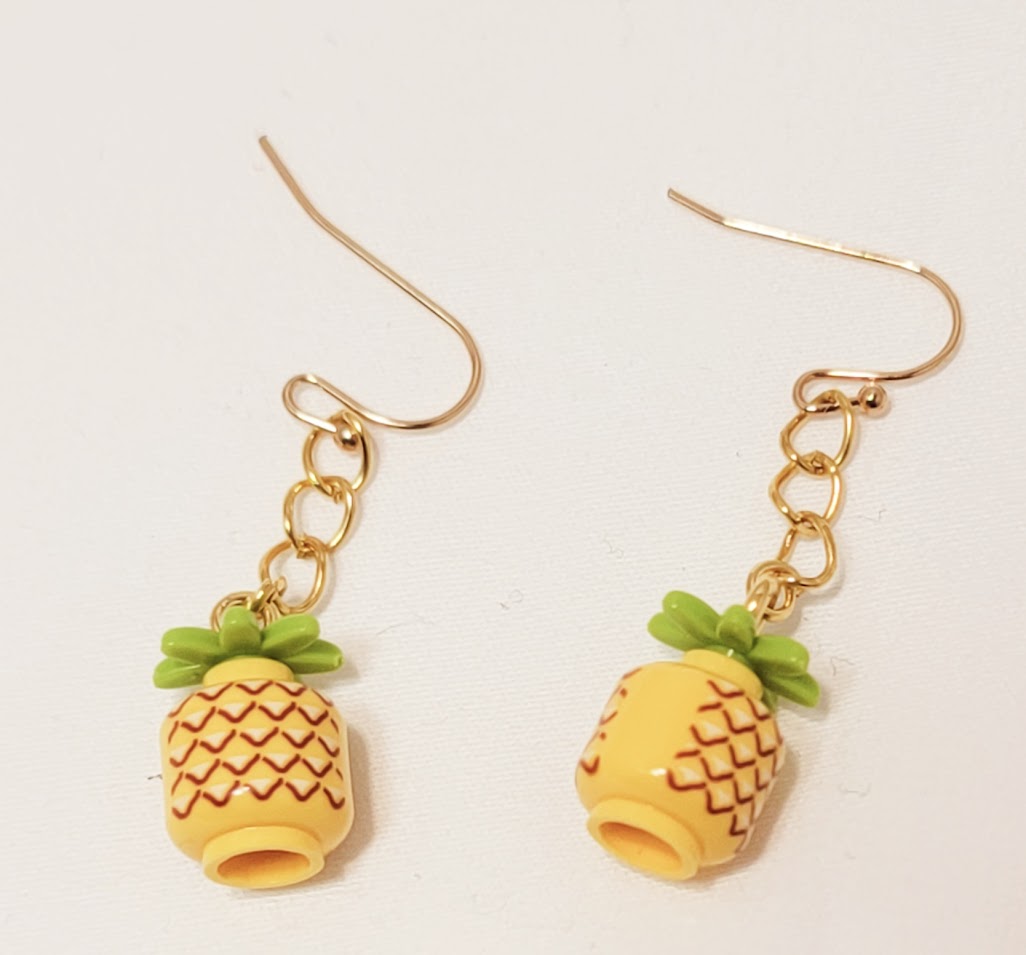 Lego Pineapple Earrings