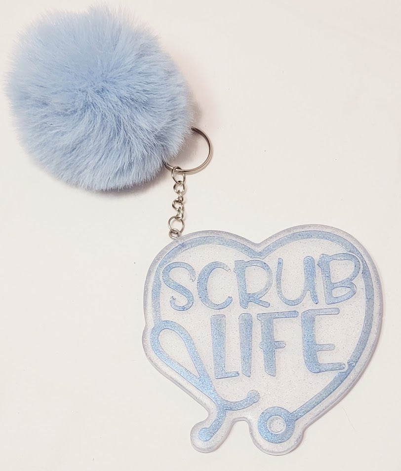 "Scrub Life" Bag Keychain