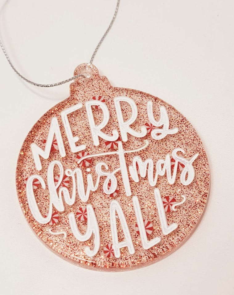 Round Christmas Ornaments (10 options)