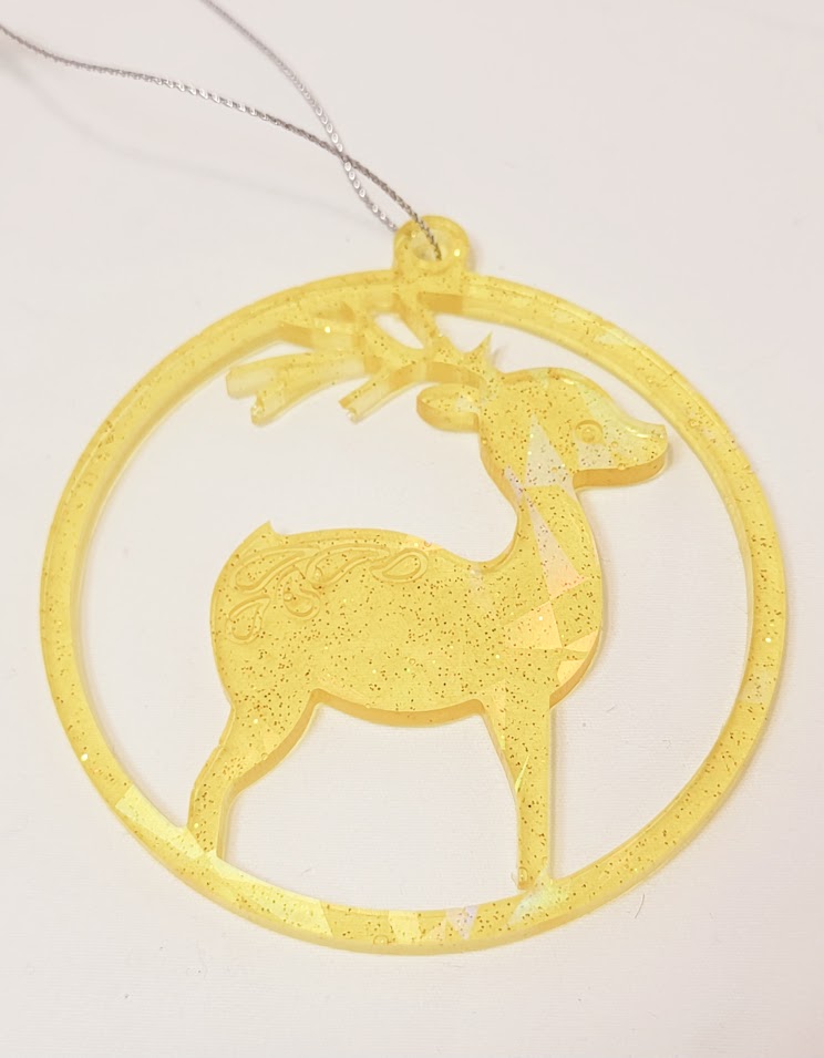 Holographic Deer Ornament (3 options)