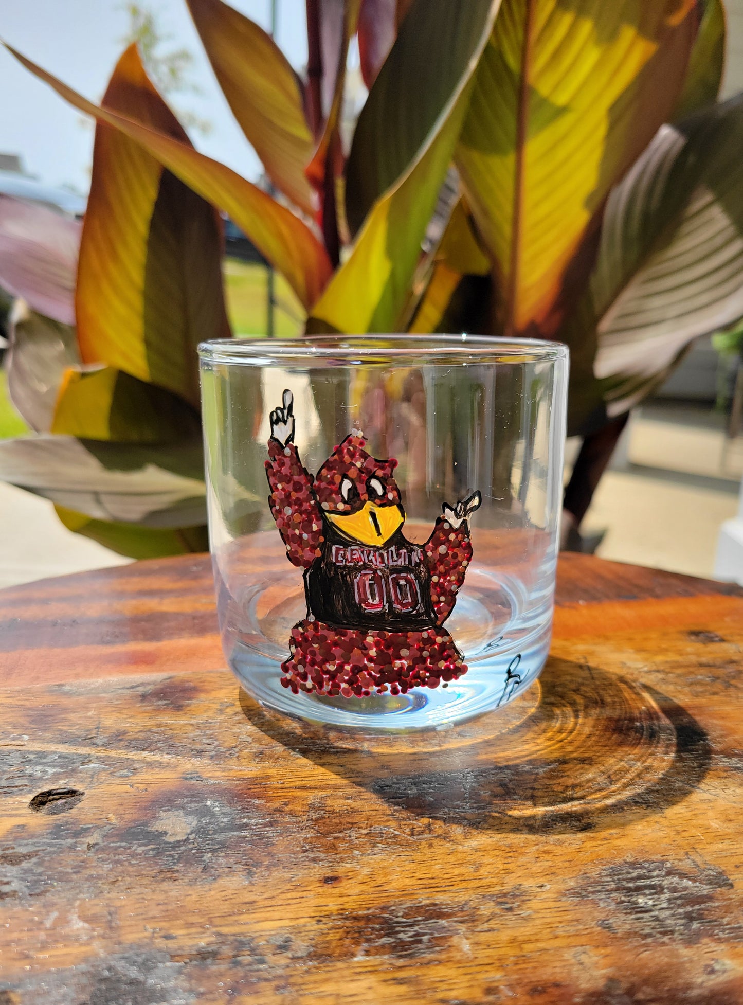 "Cocky Mascot" shot glass