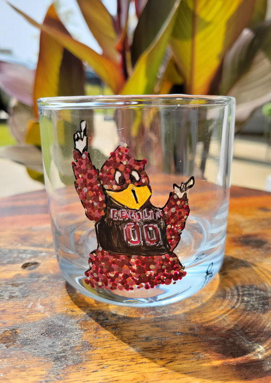 "Cocky Mascot" shot glass