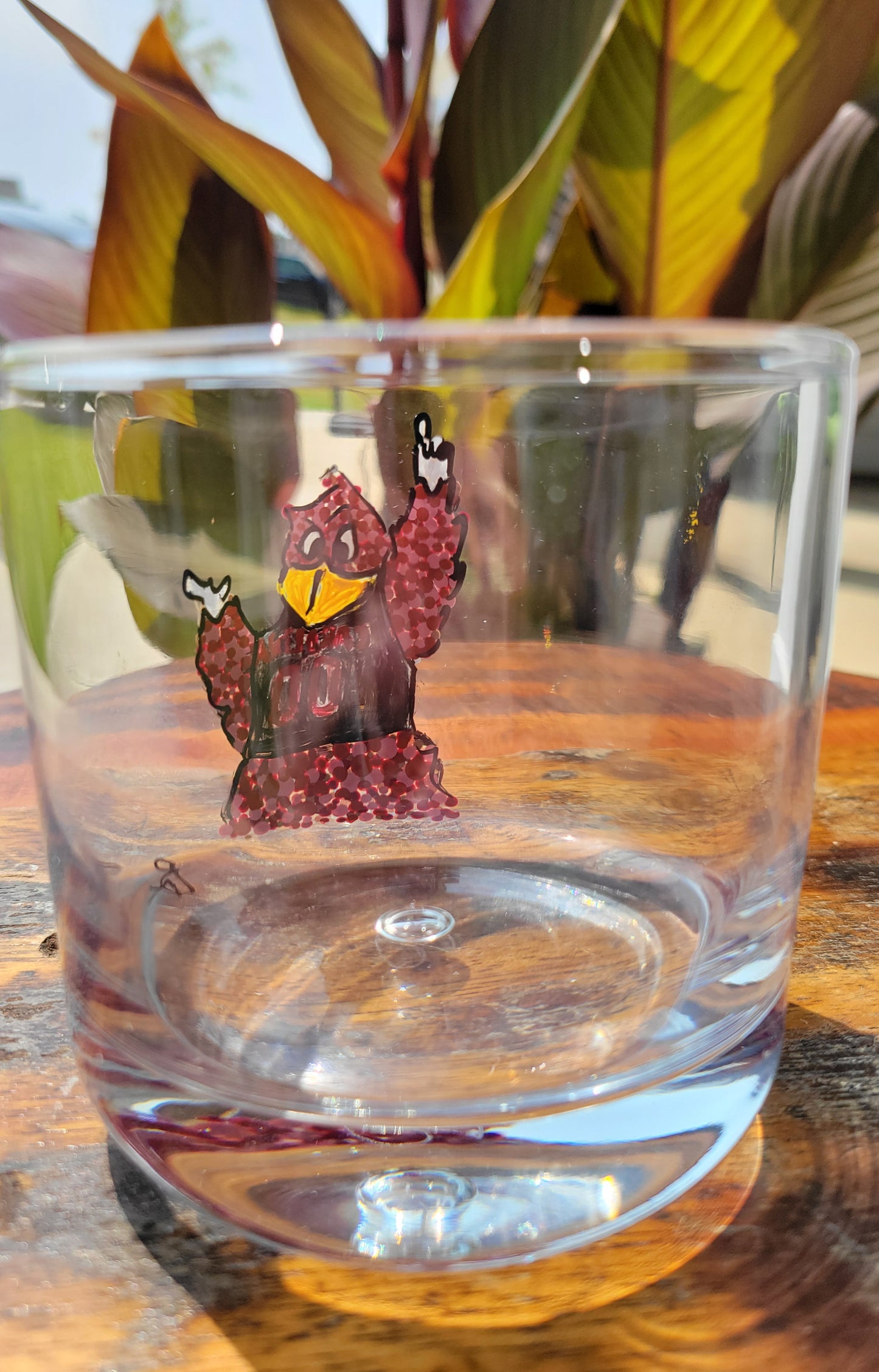 "Cocky Mascot" shot glass