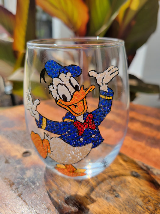 Donald stemless wine glass.