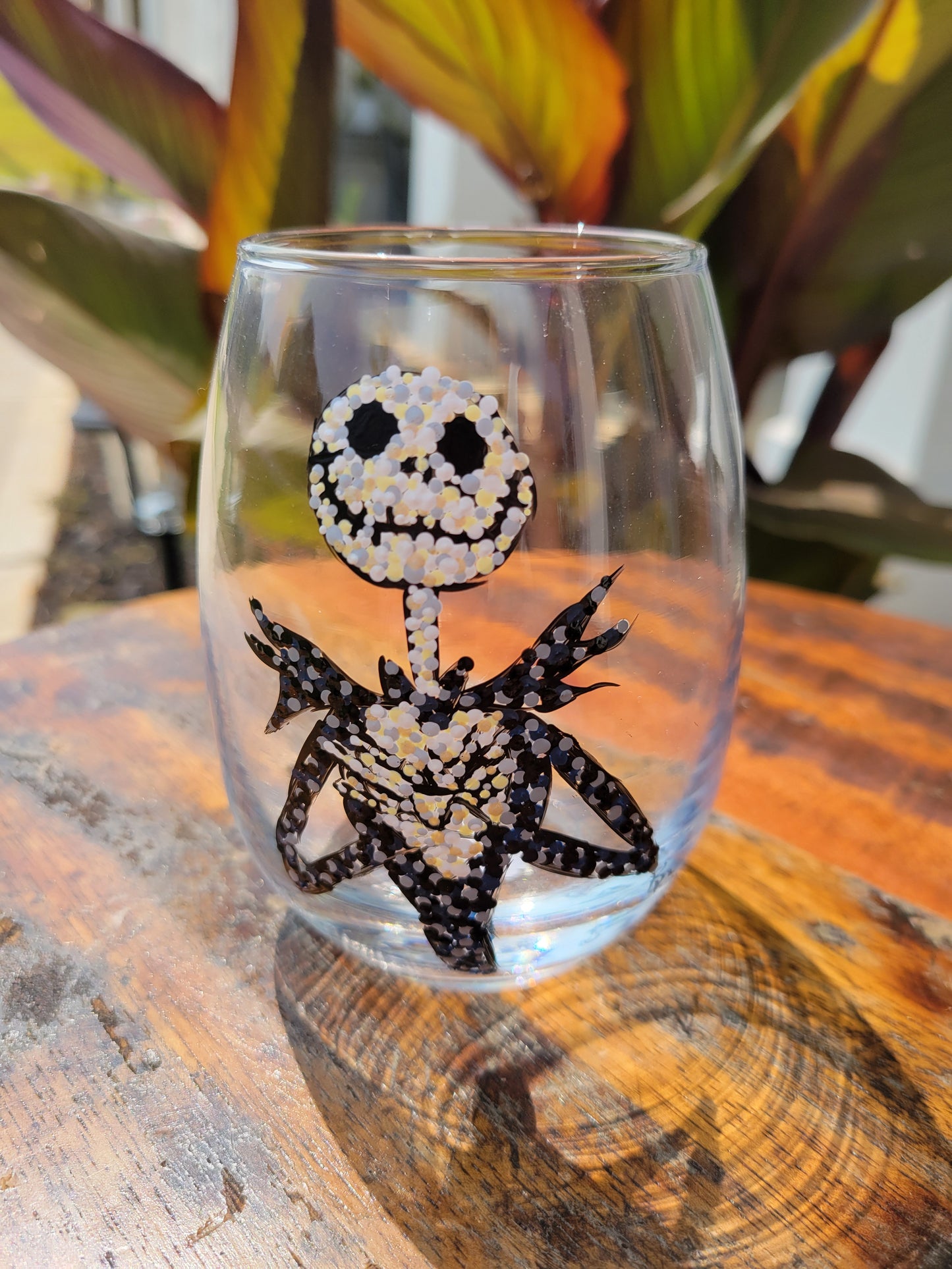 Jack Skellington Wine Glass