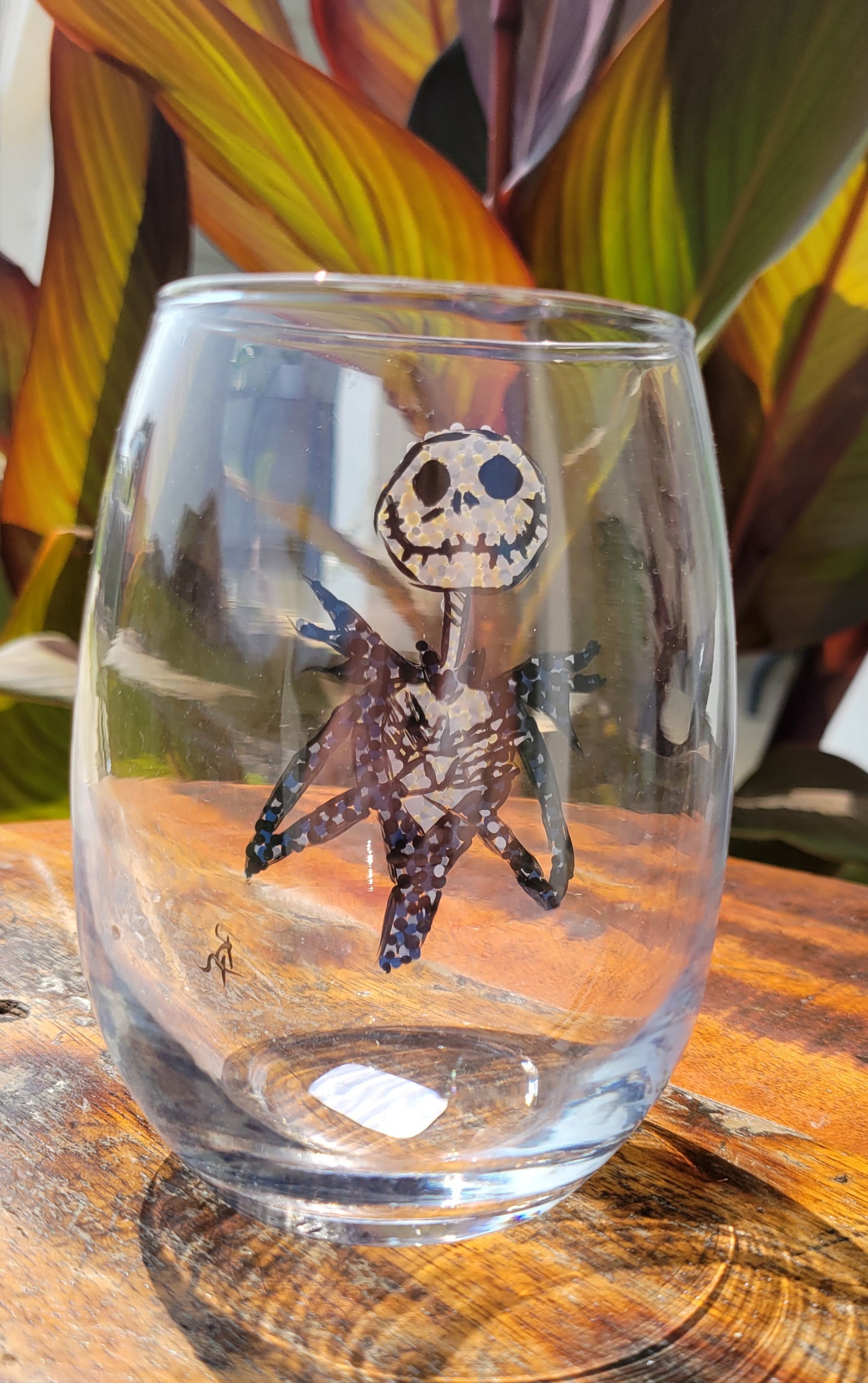 Jack Skellington Wine Glass