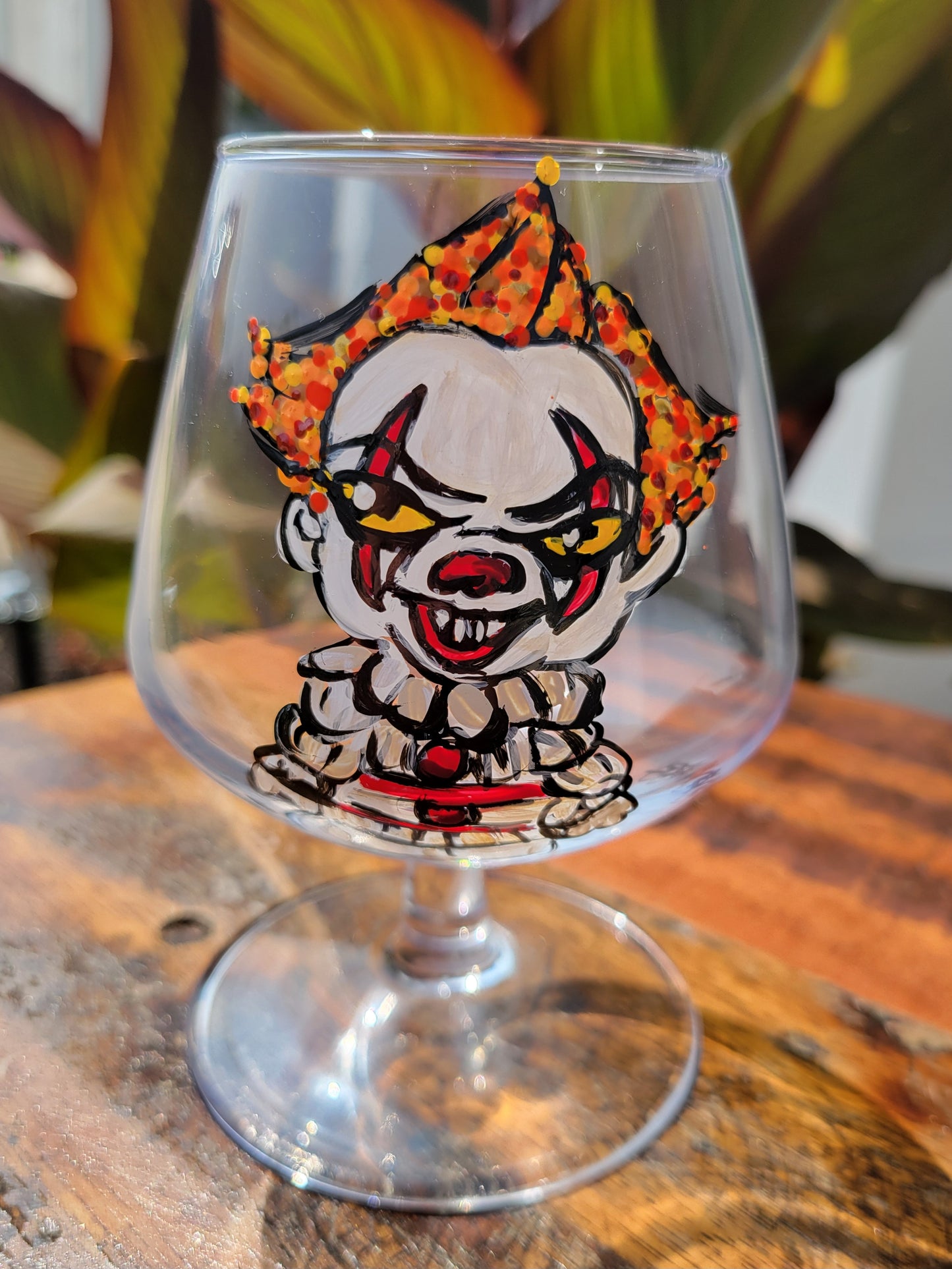 Penny Wise. Clown. Whiskey Glass.