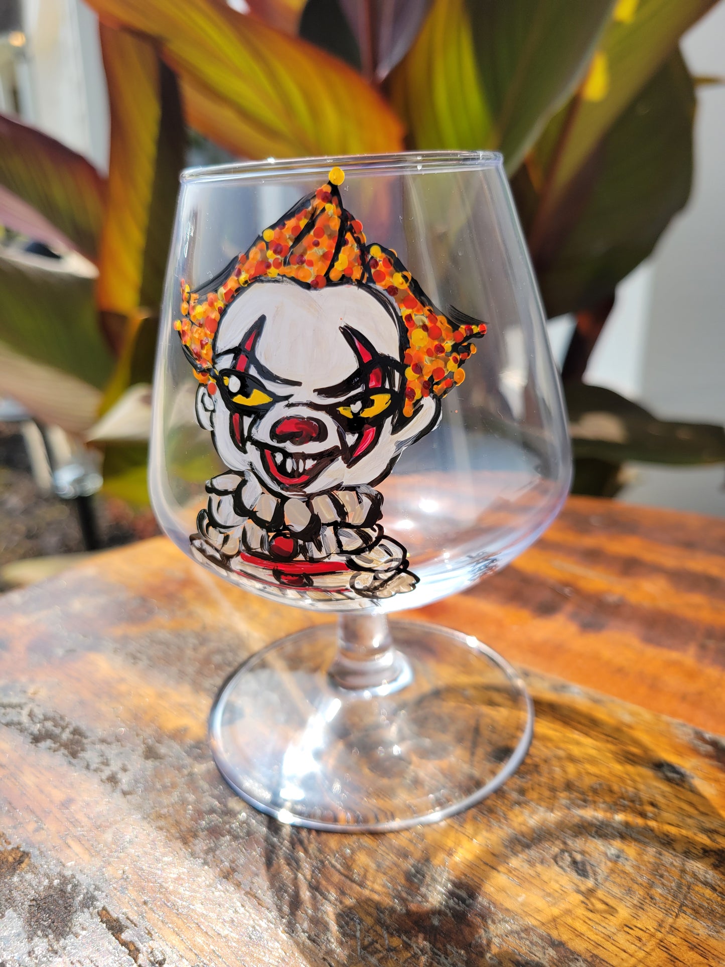 Penny Wise. Clown. Whiskey Glass.