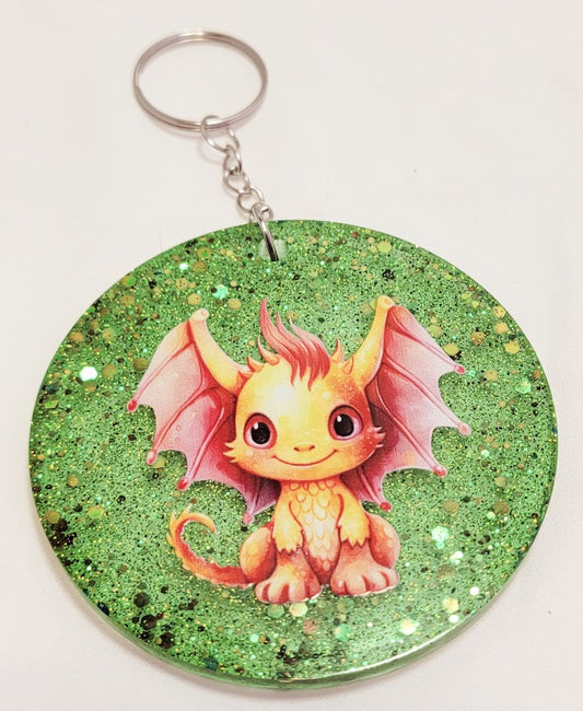 Dragon Resin Keychain