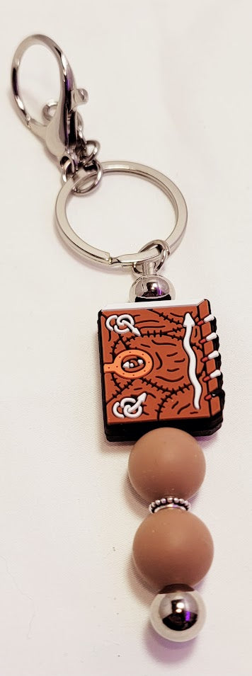 Beaded Bar Keychain - Hocus Pocus Book - 2 options available