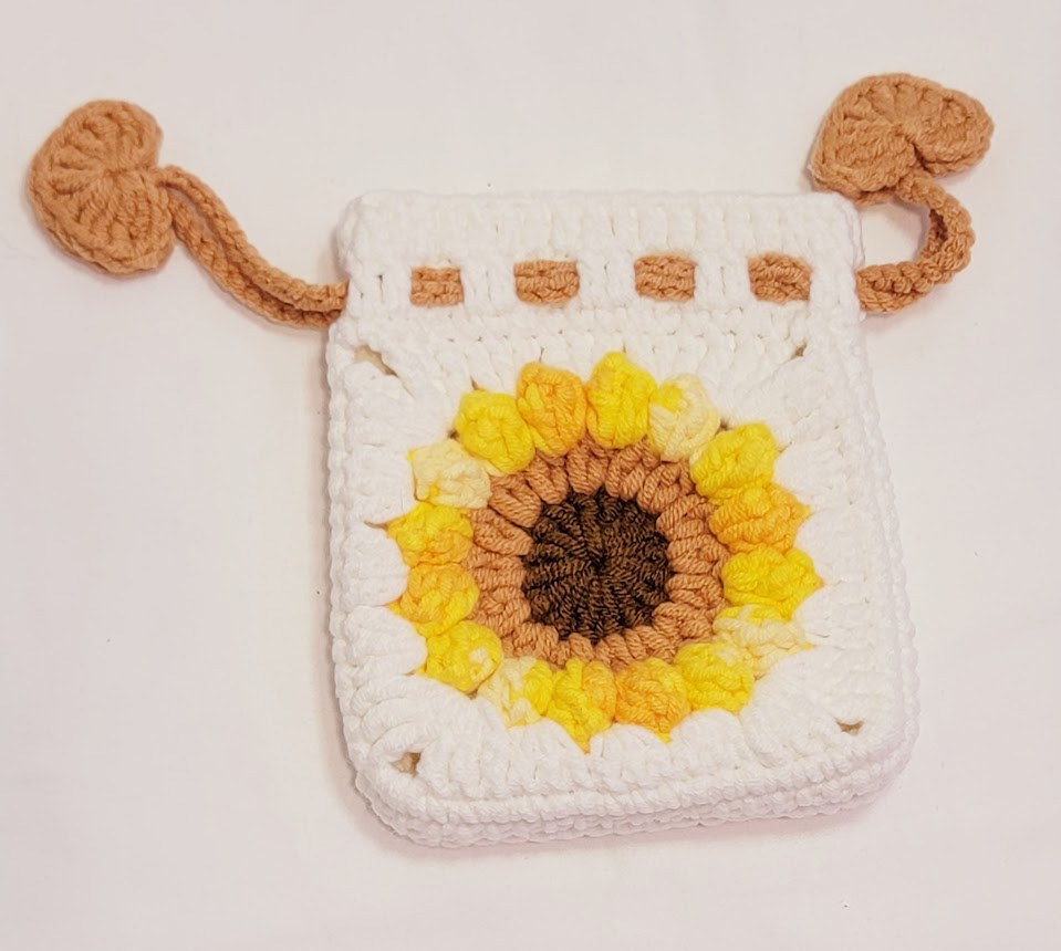 Flower Crochet Purse - multiple colors and sizes