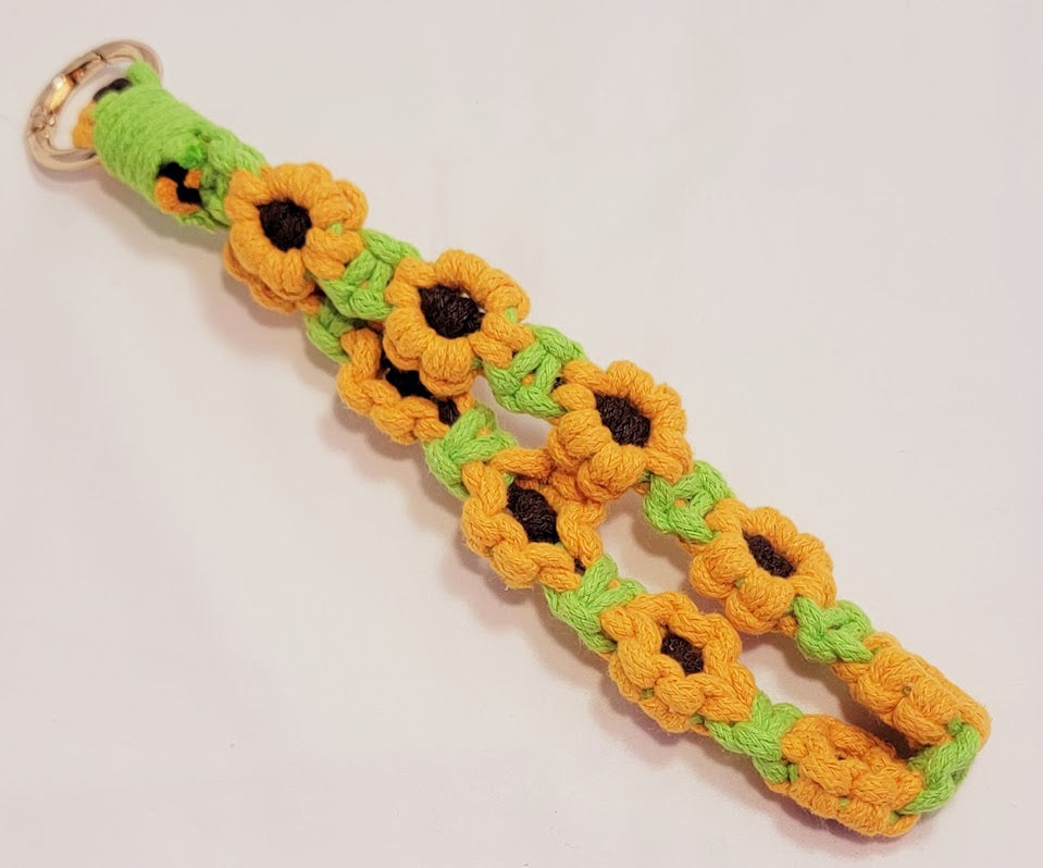 Flower Crochet Keychain - two options available