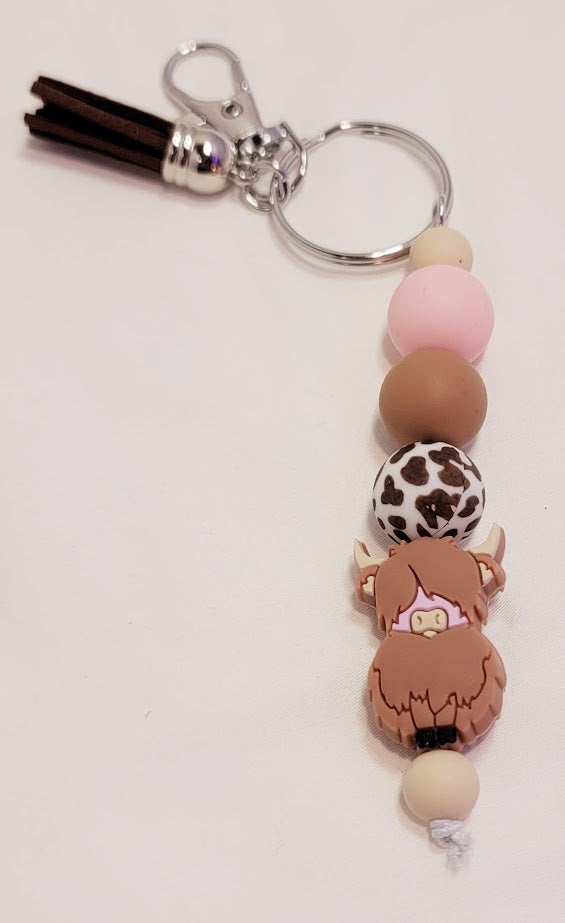 Highland Cow Keychain - multiple options available