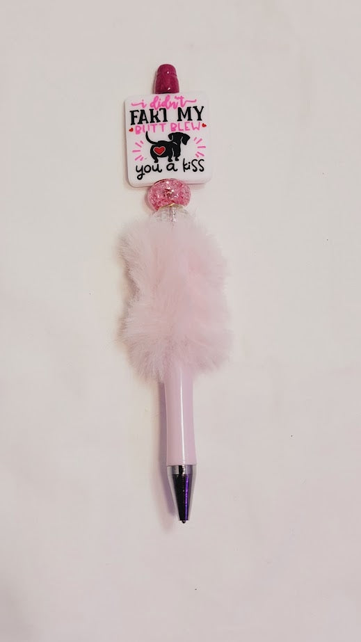 Fluffy Beaded Pen - Funny Dog Pen