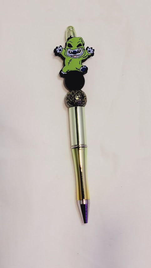 Stitch dressed as Oogie Boogie - Beaded pen