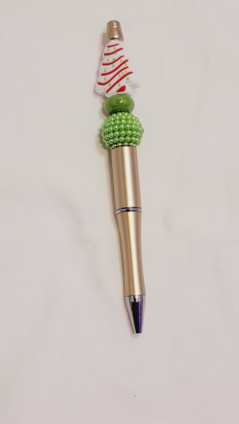 Christmas Tree Cake - Beaded pen