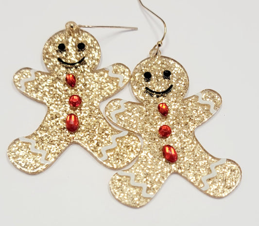 Ginger Bread Man Earrings