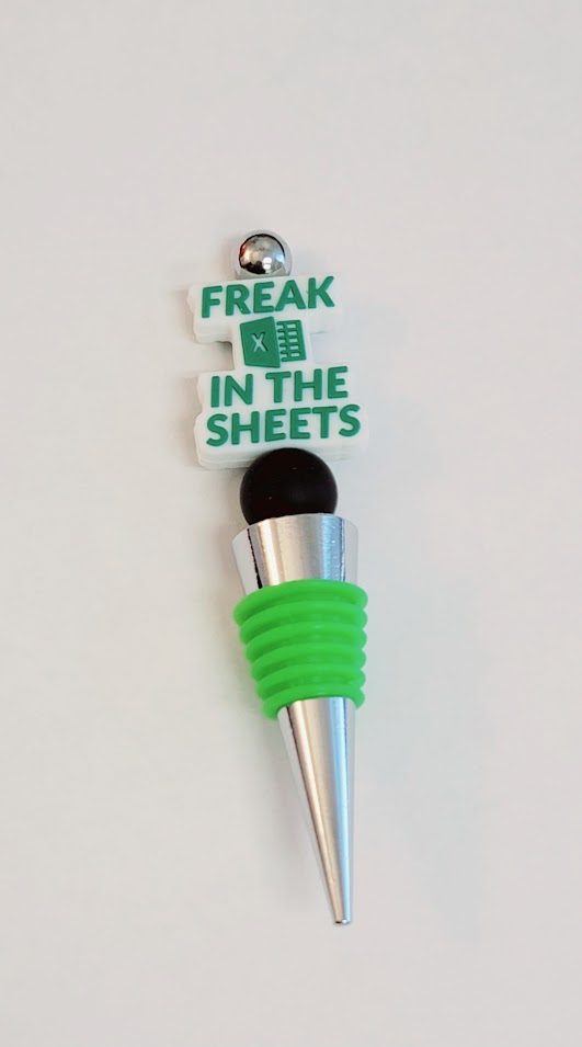 "Freak in the Sheets" wine cork