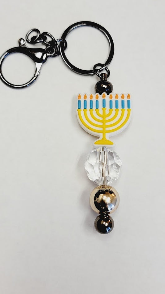 Menorah Bar Keychain