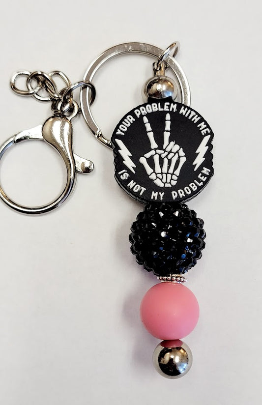 Skull Bar Keychain