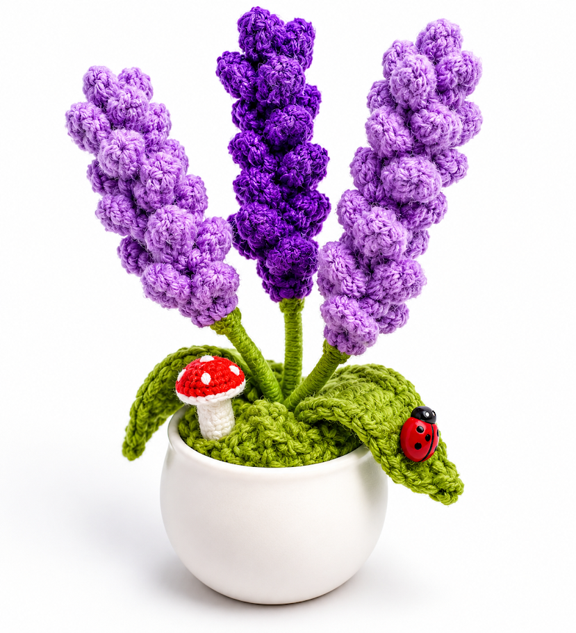 Potted Crochet Plant