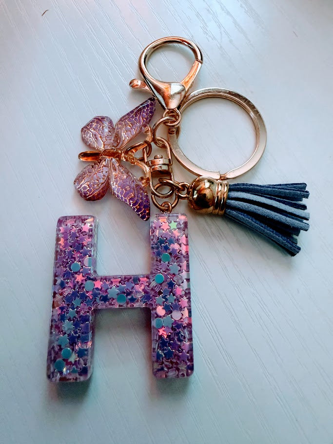 "H" Letter Keychain - Multiple Styles Available