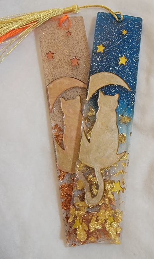 Cat and Moon Bookmarks