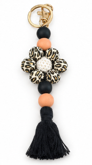 Beaded Keychain with Tassel