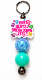 Funny Spongebob - Beaded Bar Keychain