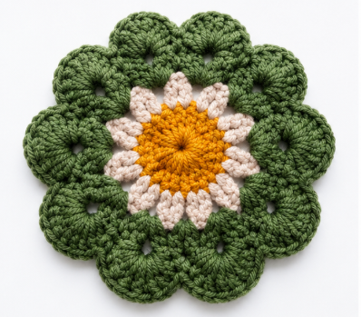 Flower Crochet Coasters