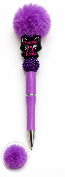 Fluffy Beaded Pens