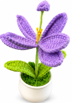 Potted Crochet Plant
