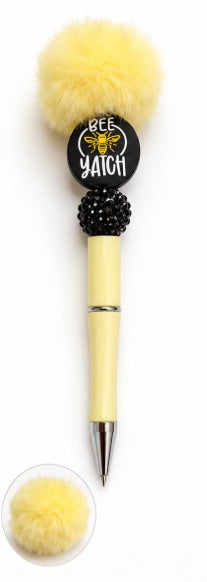 Fluffy Beaded Pens