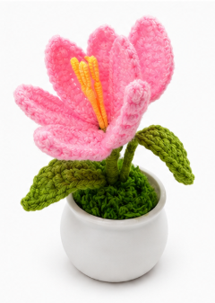 Potted Crochet Plant