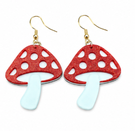 Mushroom Earrings
