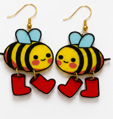 Bee in Boots - Earrings